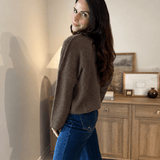 The 'Espresso Hour' Lightweight Button Down Knit Cardigan - Love and Lee Apparel