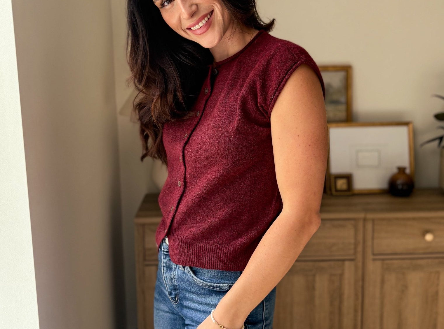 Cobblestone Street Cap Sleeve Sweater - Love and Lee Apparel