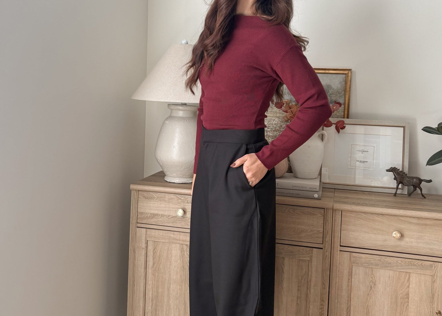 The 'Simmering Spices' High Waist Wide Leg Pants - Love and Lee Apparel