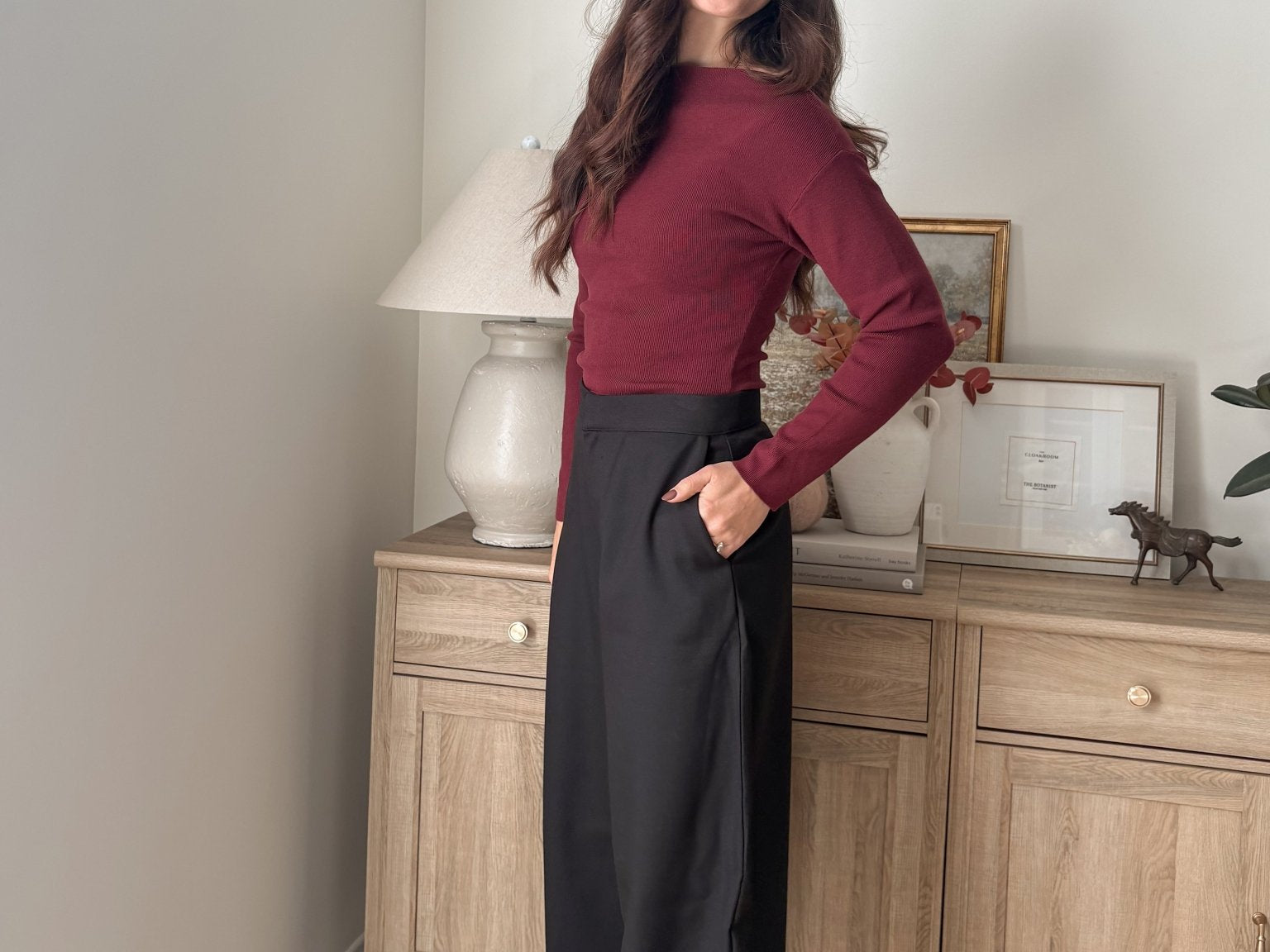 The 'Simmering Spices' High Waist Wide Leg Pants - Love and Lee Apparel