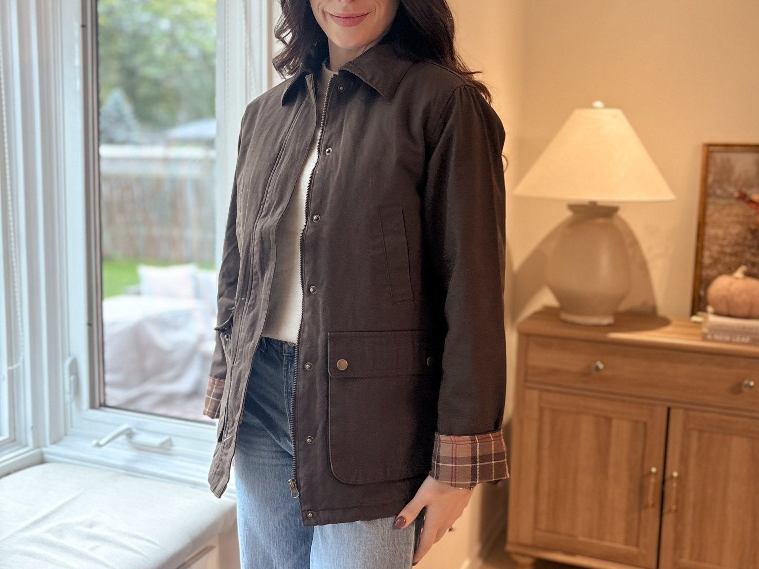 Autumn in London Collared Placket Utility Jacket - Love and Lee Apparel