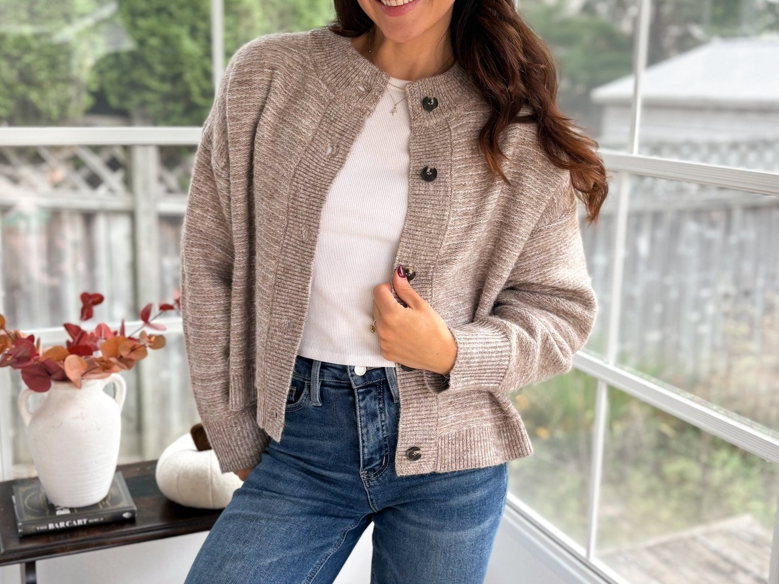 Apple Hill Marled Button Down Knit Cardigan - Love and Lee Apparel
