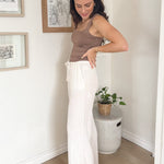 Monaco Palazzo Pants with Stretch Waistband - Love and Lee Apparel
