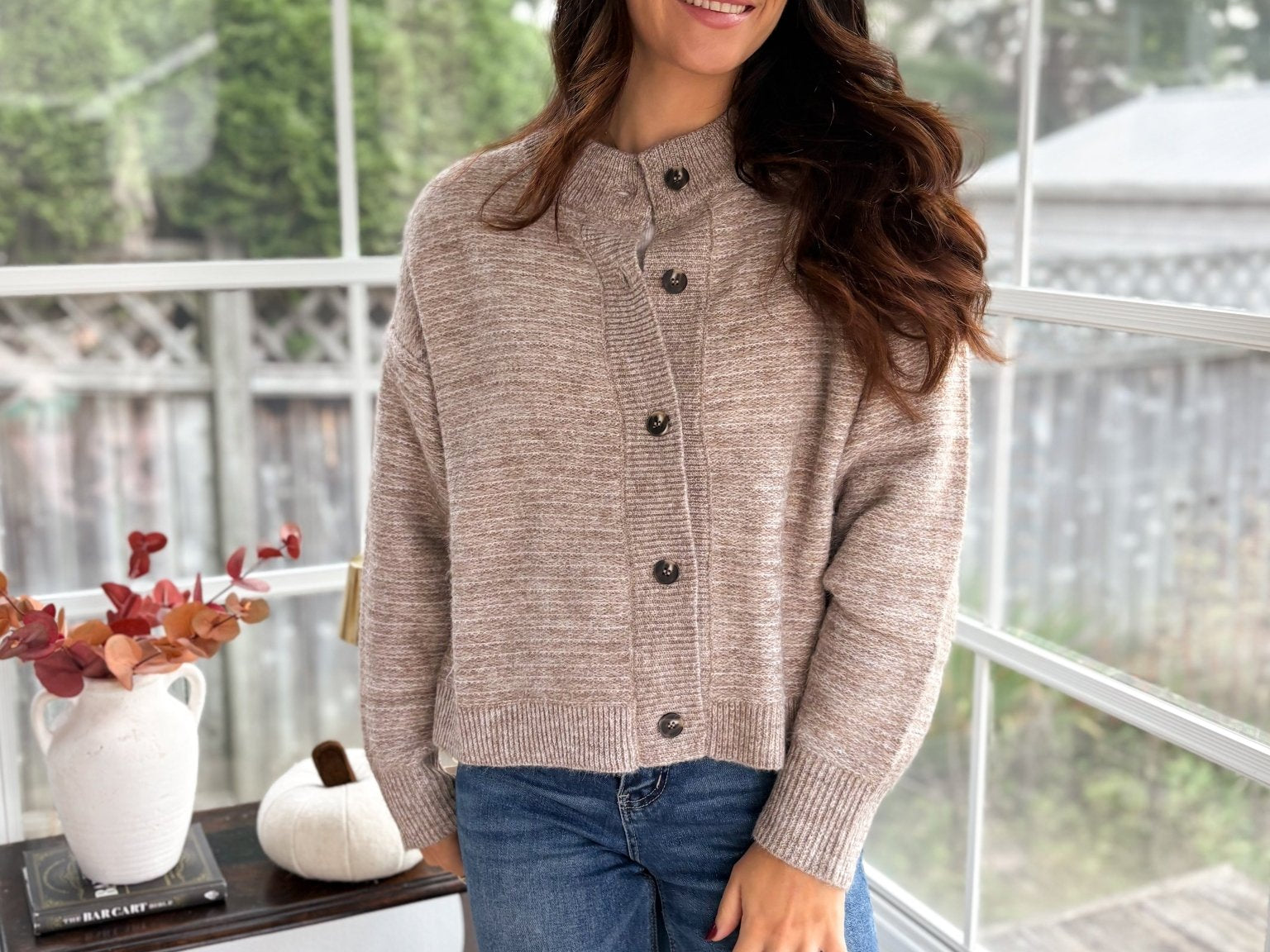 Apple Hill Marled Button Down Knit Cardigan - Love and Lee Apparel