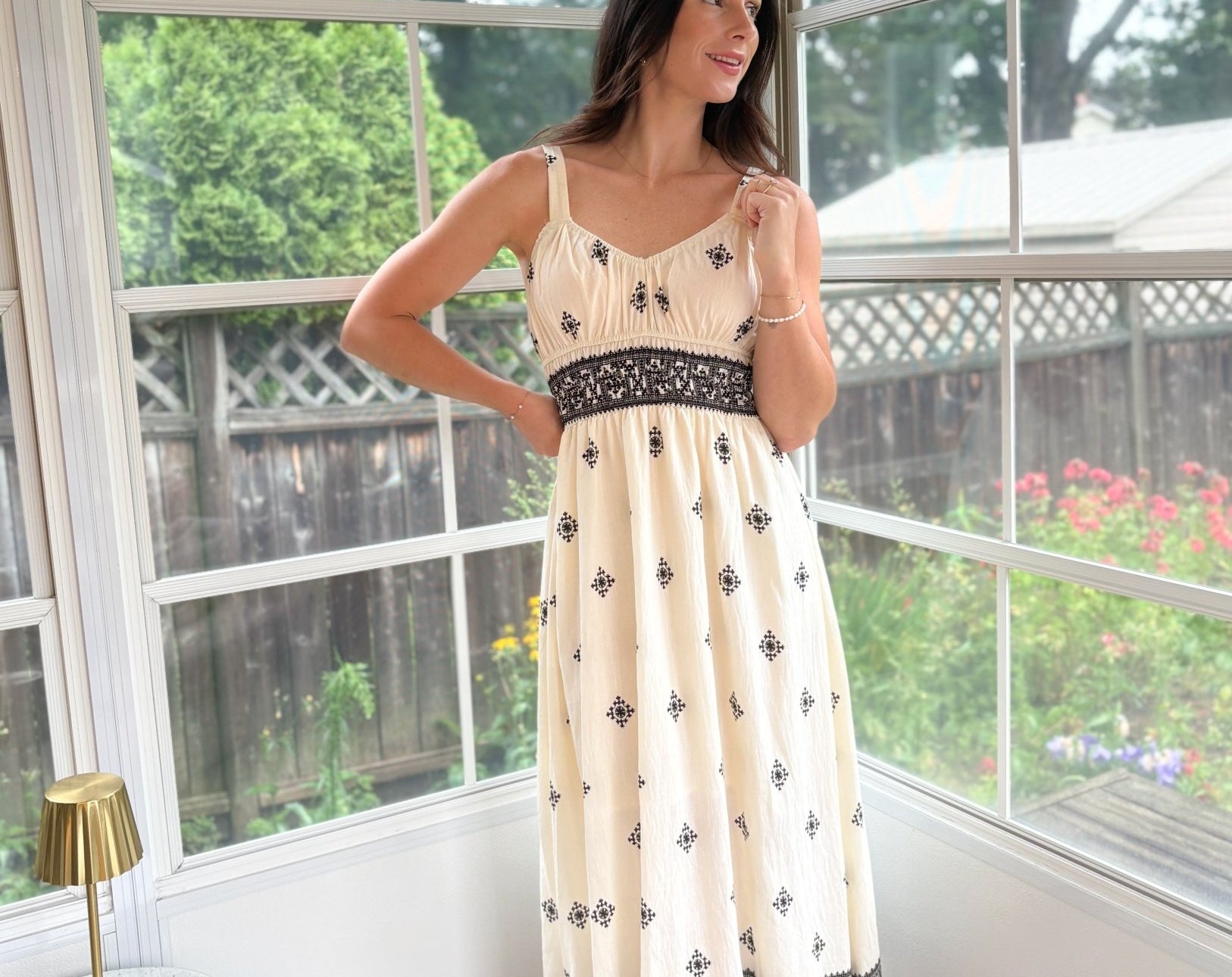 Theia Square Neck Midi Dress - Love and Lee Apparel