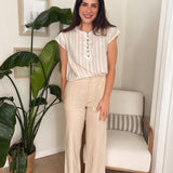 The Tuscany Linen Blend Wide Leg Trouser - Love and Lee Apparel