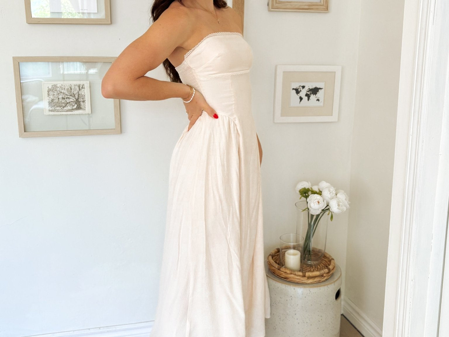 The Lainey Effortless Ivory Dress - Love and Lee Apparel