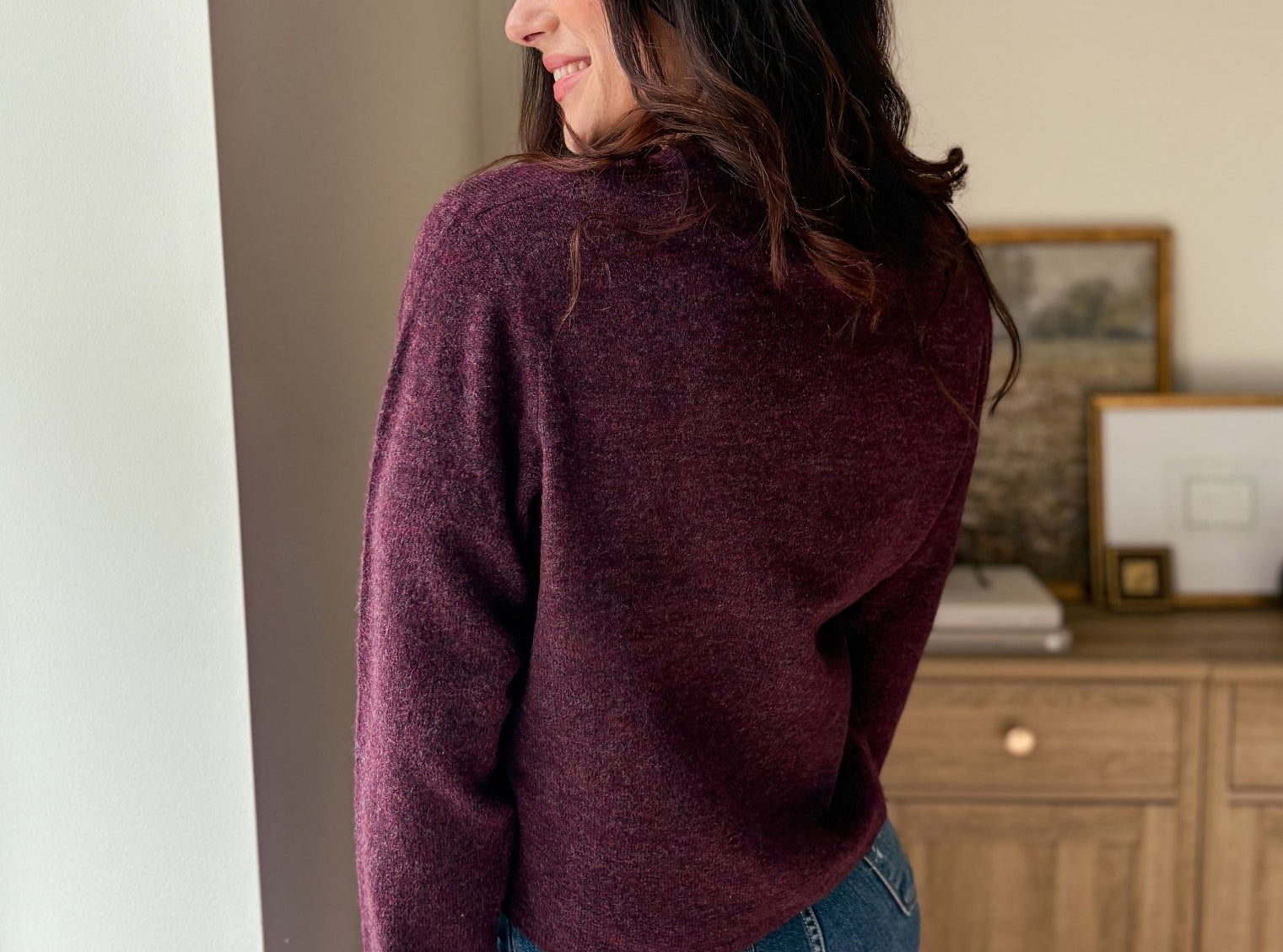 The Maison Merlot Knit Cardigan in Burgundy - Love and Lee Apparel