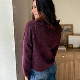 The Maison Merlot Knit Cardigan in Burgundy - Love and Lee Apparel