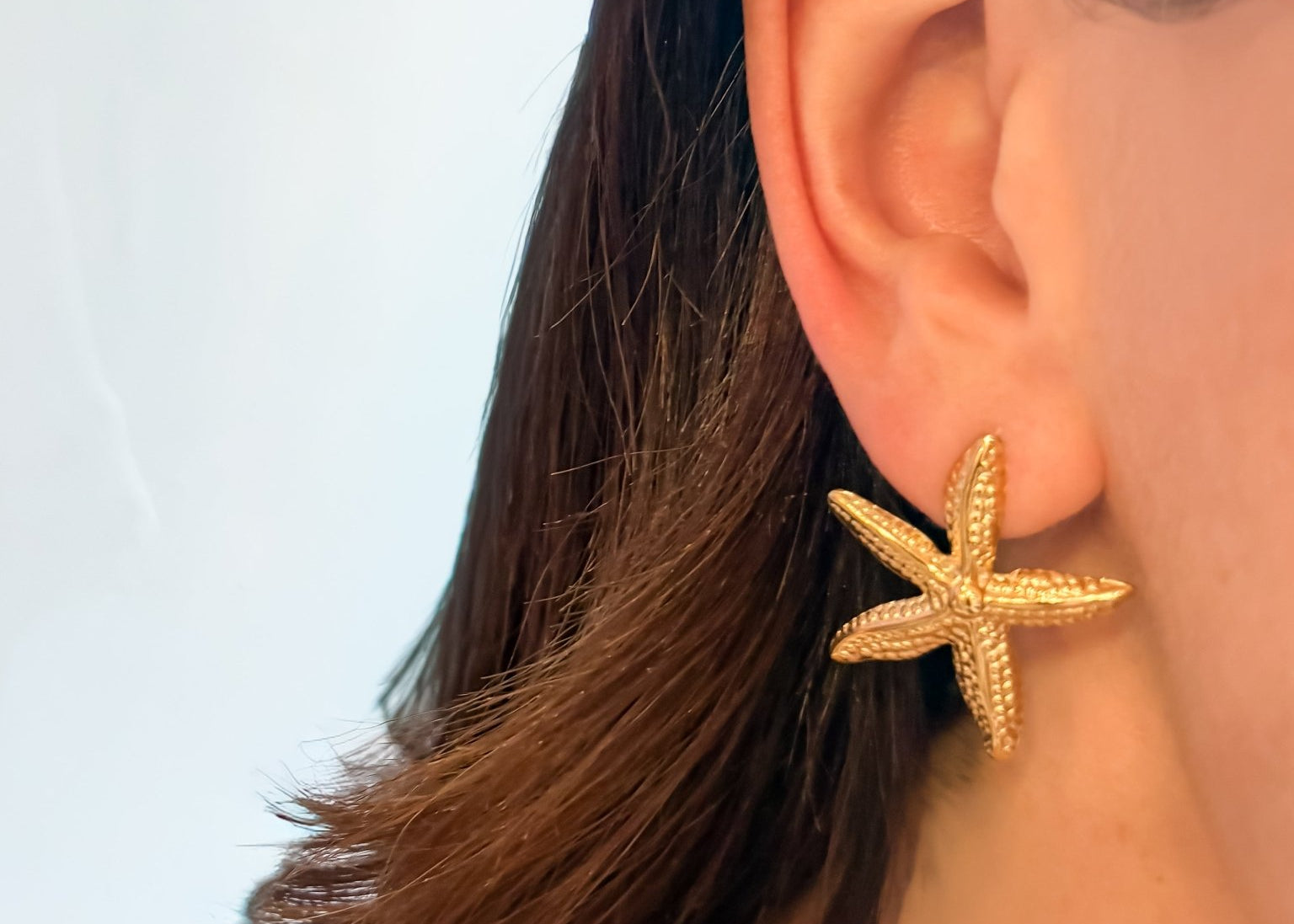 Starfish Stud Earrings 18K Gold Plated - Love and Lee Apparel