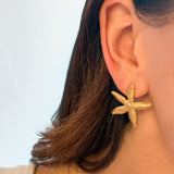 Starfish Stud Earrings 18K Gold Plated - Love and Lee Apparel