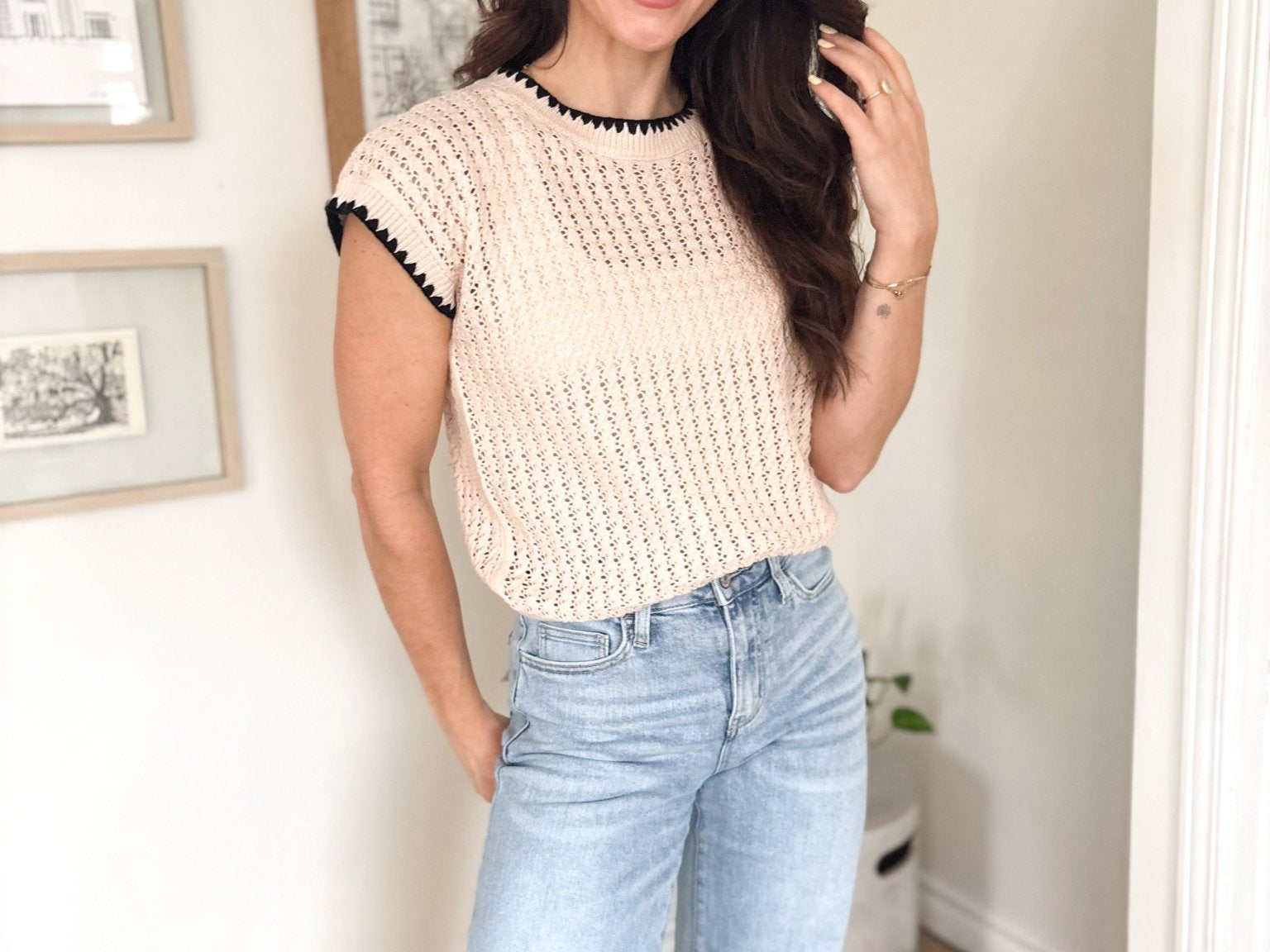 The Linden Crochet Short Sleeve - Love and Lee Apparel