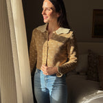 The Colette Crochet Scallop Collar Button Down Knit Cardigan - Love and Lee Apparel