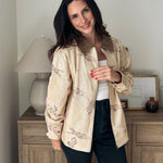 The Countryside Stables Western Horse Print Zip Up Jacket - Love and Lee Apparel