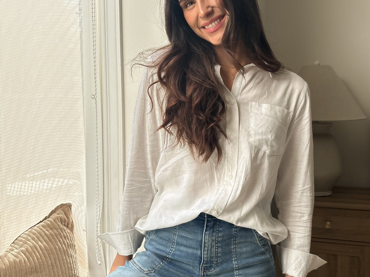 The 'Sunday Supper' Long Sleeve Linen Blend Shirt - Love and Lee Apparel