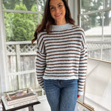 'Cozy Library' Knit Crewneck Sweater - Love and Lee Apparel