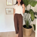 The Lucy Brown Casual Pants - Love and Lee Apparel