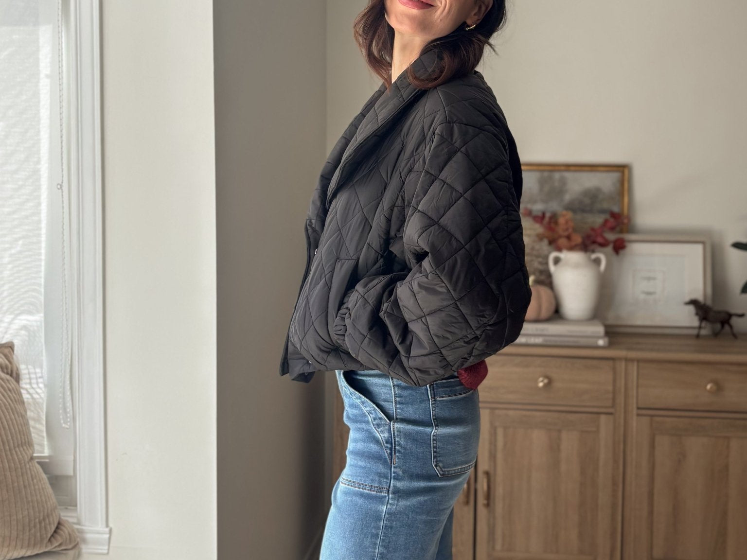 The 'Pumpkin Picking Patch' Quilted Shawl Cropped Puffer Jacket- 2 Colours Available - Love and Lee Apparel