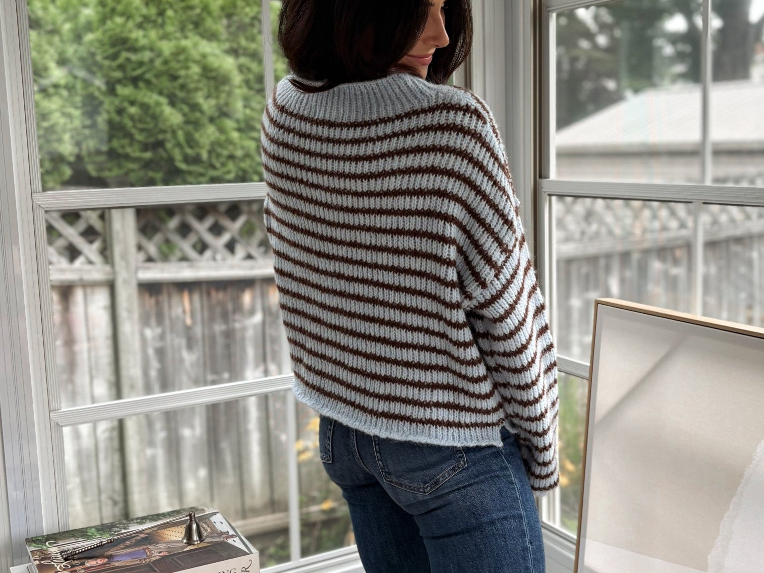 'Cozy Library' Knit Crewneck Sweater - Love and Lee Apparel