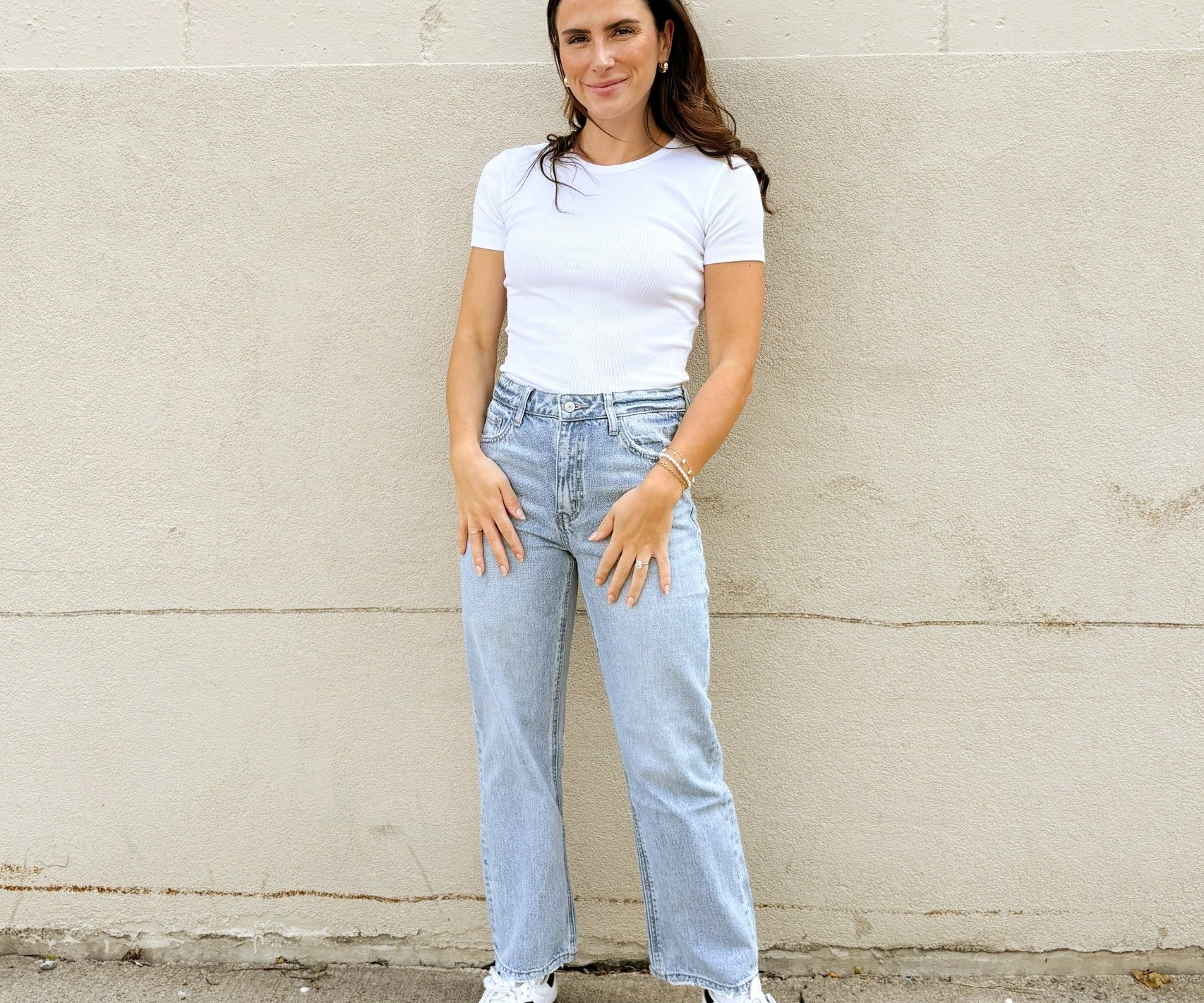 The Charlie 90's Super High Rise Ankle Slim Wide Jeans - Love and Lee Apparel