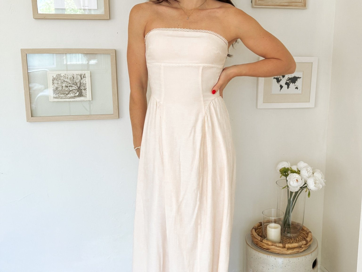 The Lainey Effortless Ivory Dress - Love and Lee Apparel