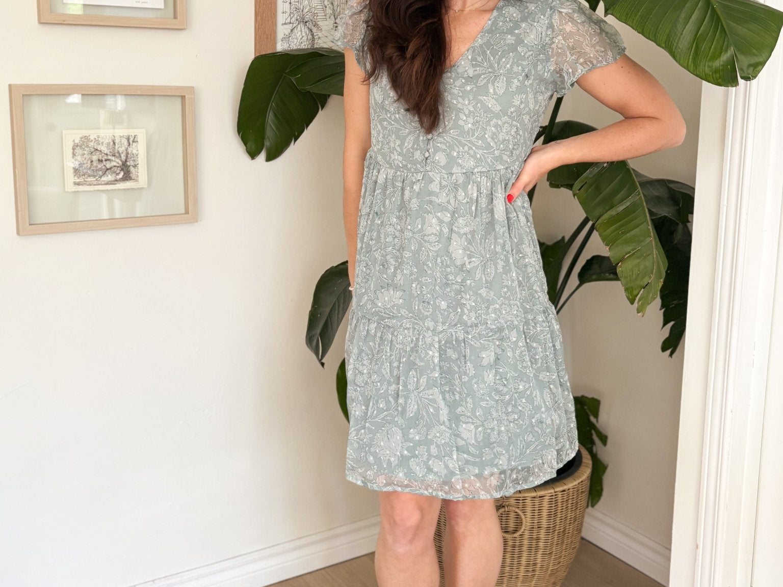 The Emma Blue Swiss Dot Dress - Love and Lee Apparel