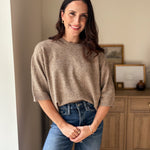 The Cellar Door Crew Neck Half Sleeve Pullover Sweater - Love and Lee Apparel