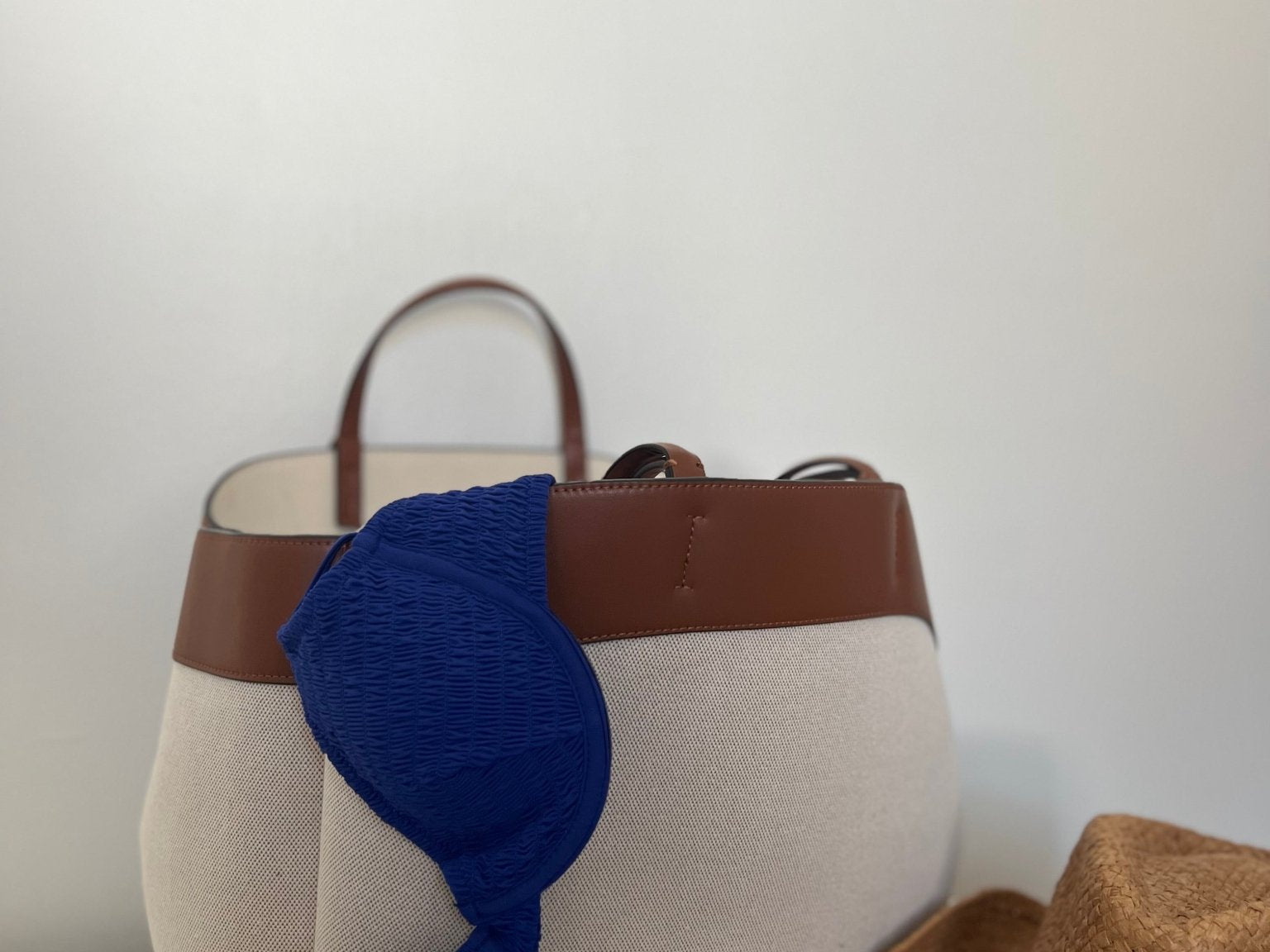 Como Blue Shirred Bikini Bottoms - Love and Lee Apparel