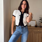 Gwen Tie Up Short Sleeve Cardigan - Love and Lee Apparel