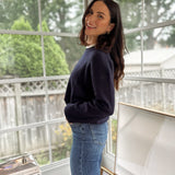 'Syllabus Season' Contrast Rolled Edge Crewneck Pullover - Love and Lee Apparel