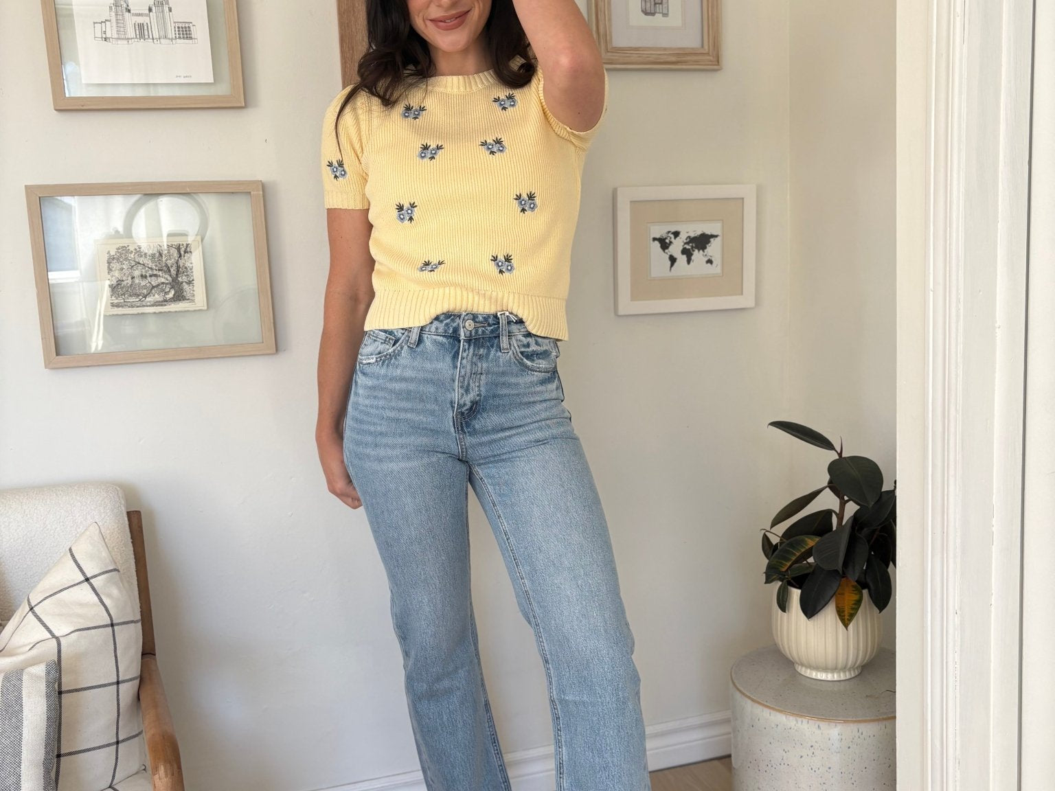 The Charlie 90's Super High Rise Ankle Slim Wide Jeans - Love and Lee Apparel