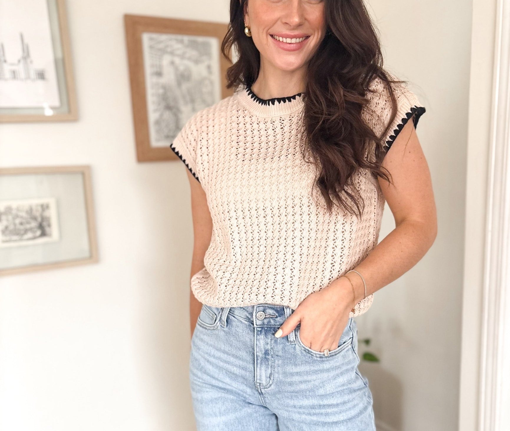 The Linden Crochet Short Sleeve - Love and Lee Apparel