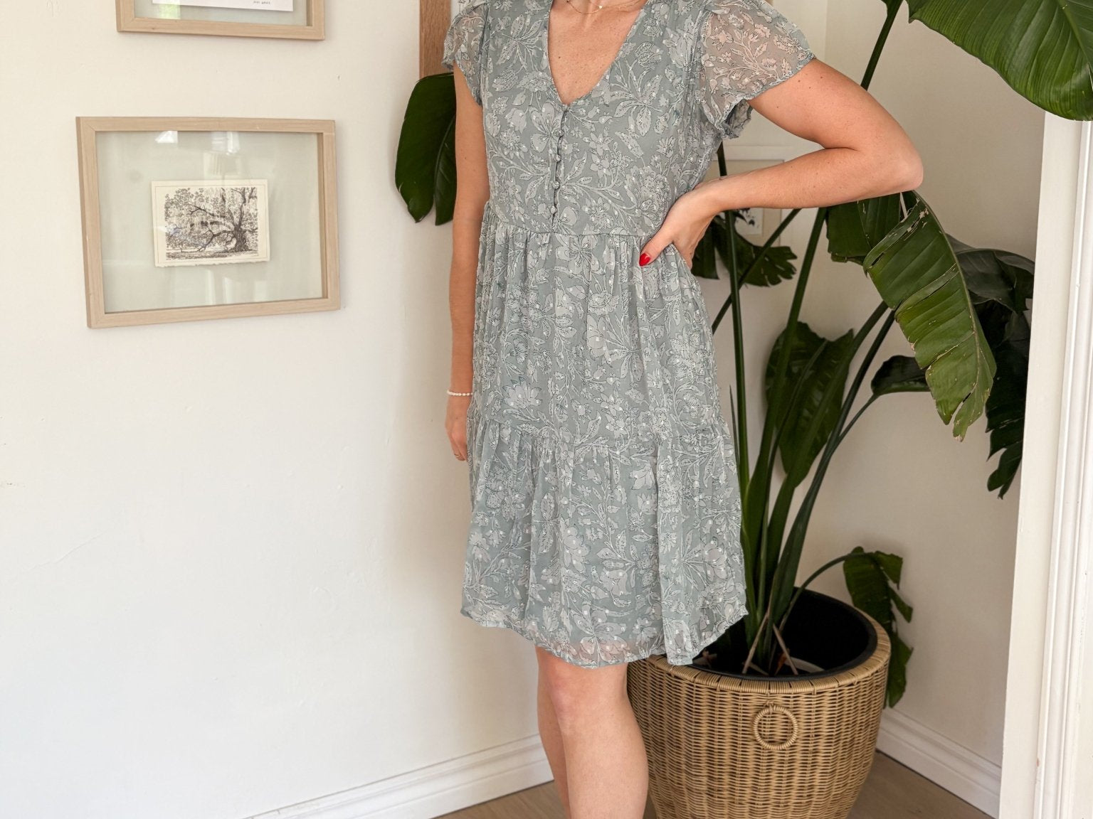 The Emma Blue Swiss Dot Dress - Love and Lee Apparel