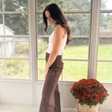 'Fall Festivals' Faux Suede Mid-Rise Pants - Love and Lee Apparel