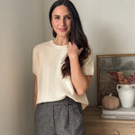 The 'FriendsGiving' Round Neck Short Sleeve Sweater - Love and Lee Apparel
