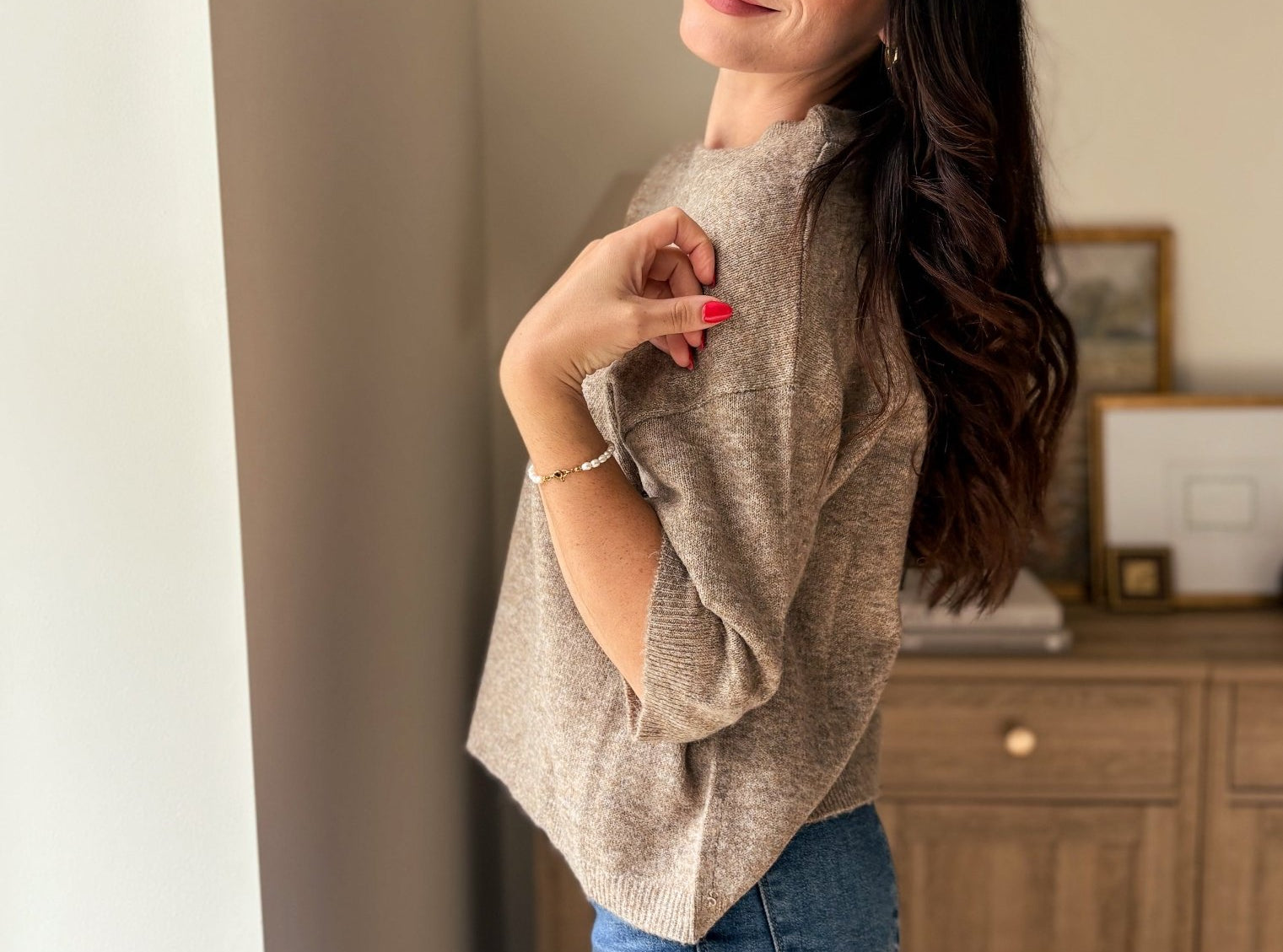 The Cellar Door Crew Neck Half Sleeve Pullover Sweater - Love and Lee Apparel