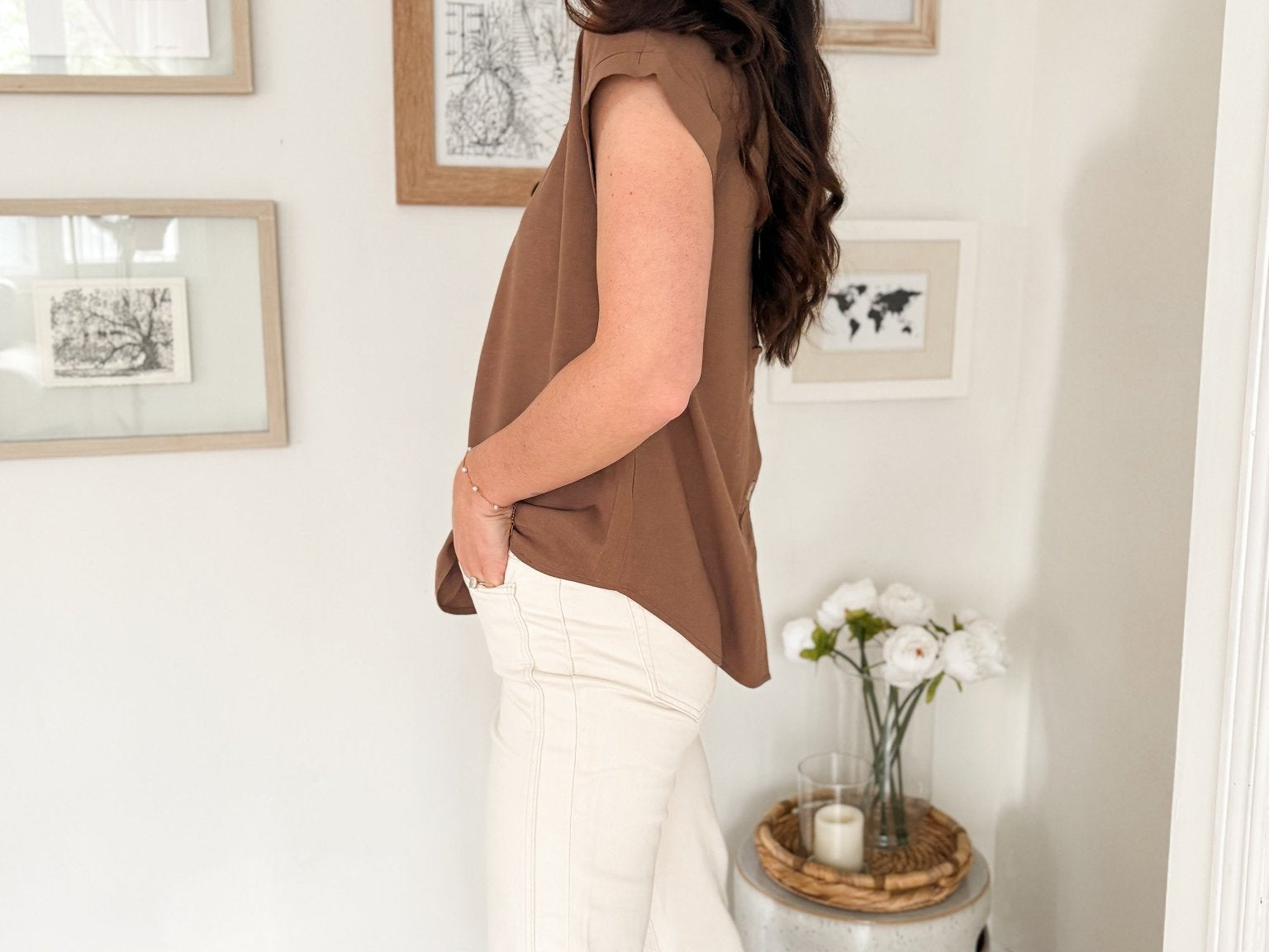 Frankie Short Sleeve Blouse - Love and Lee Apparel