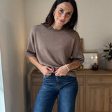 The Stone Hearth Exposed Seam Drop Shoulder Short Sleeve Pullover - Love and Lee Apparel