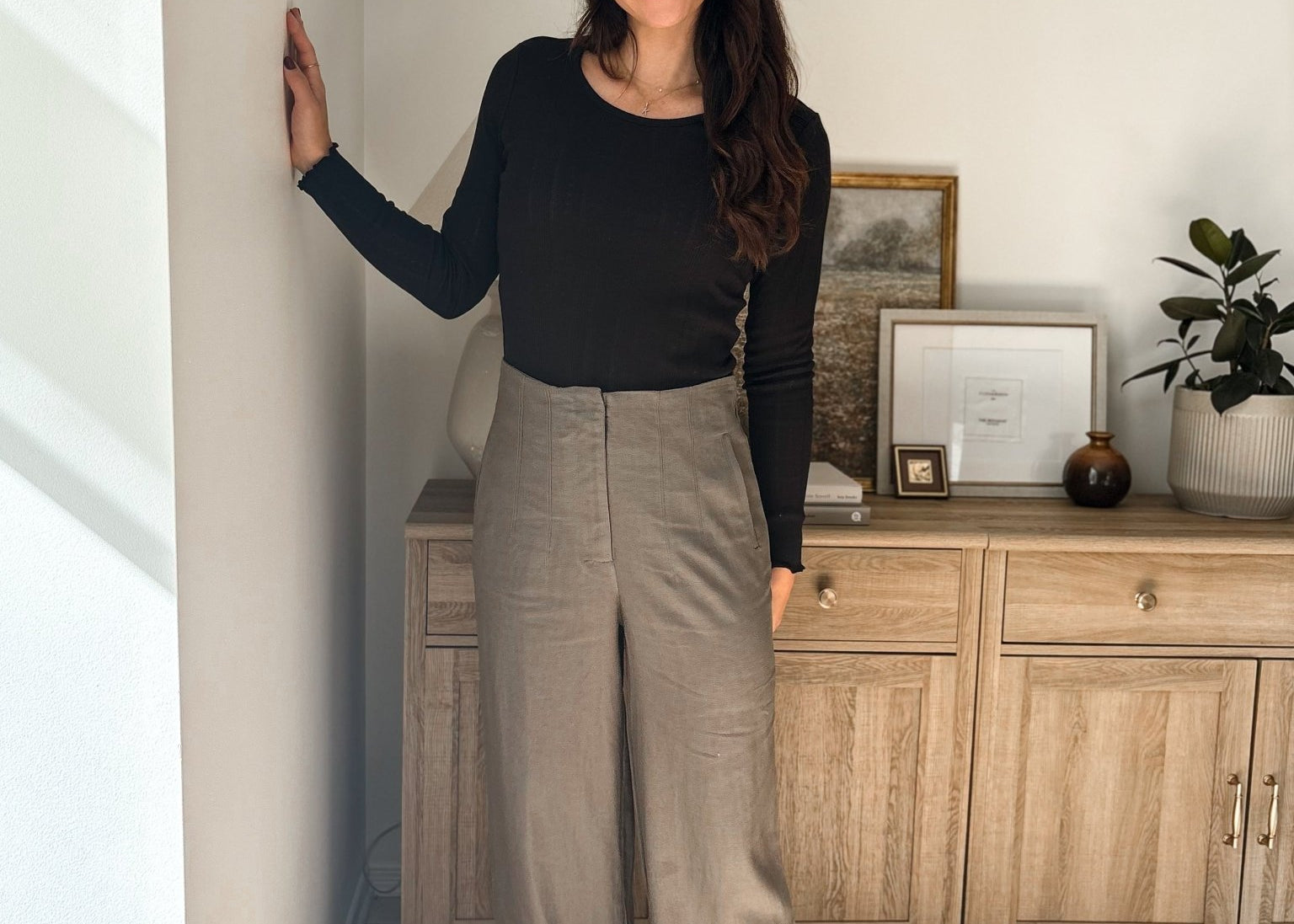 October Morning High Waisted Trousers - Love and Lee Apparel