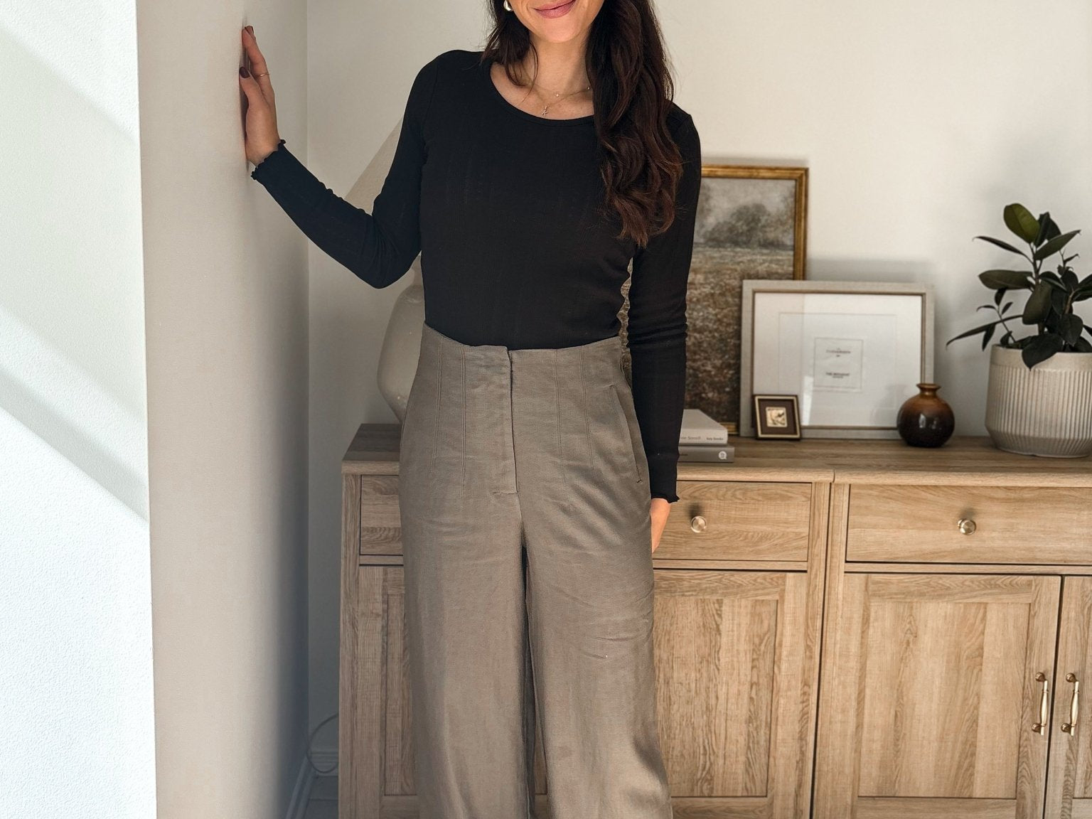 October Morning High Waisted Trousers - Love and Lee Apparel