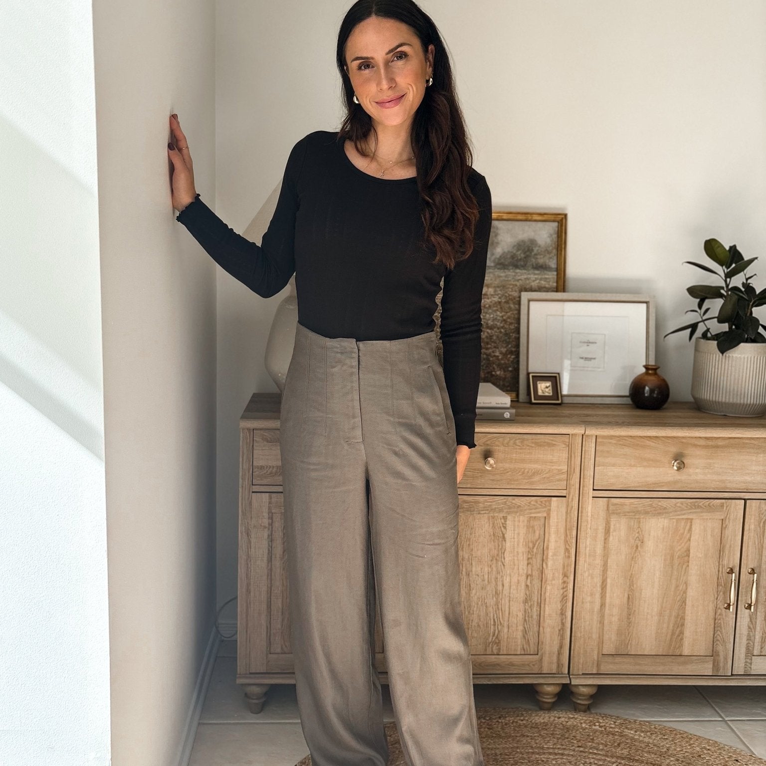 October Morning High Waisted Trousers - Love and Lee Apparel