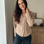 The Heritage Estate Ribbed V-Neck Cardigan in Mocha - Love and Lee Apparel
