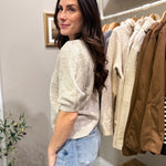 Liva V - neck Short Sleeve Cardigan - Love and Lee Apparel