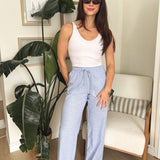 Veronica Gauze Pants in Blue - Love and Lee Apparel