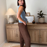 The Beatrice Washed Denim Button Down Vest - Love and Lee Apparel