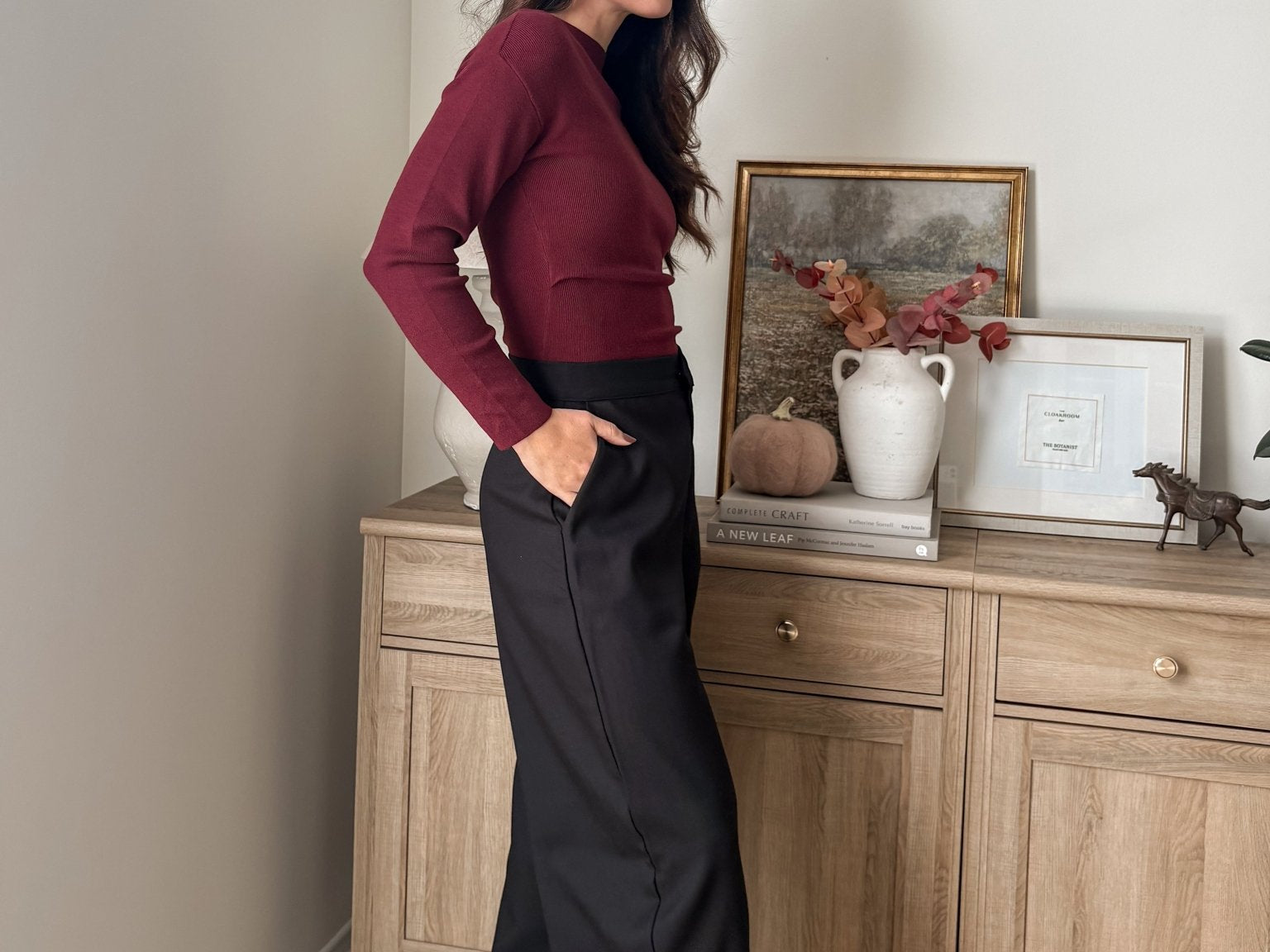 The 'Simmering Spices' High Waist Wide Leg Pants - Love and Lee Apparel