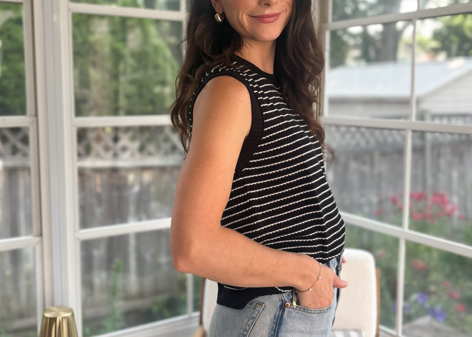 August Sleeveless Sleeveless Knit Top - Love and Lee Apparel