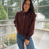 'Alumni Academy' Boat Neck Button Down Knit Cardigan Sweater - Love and Lee Apparel