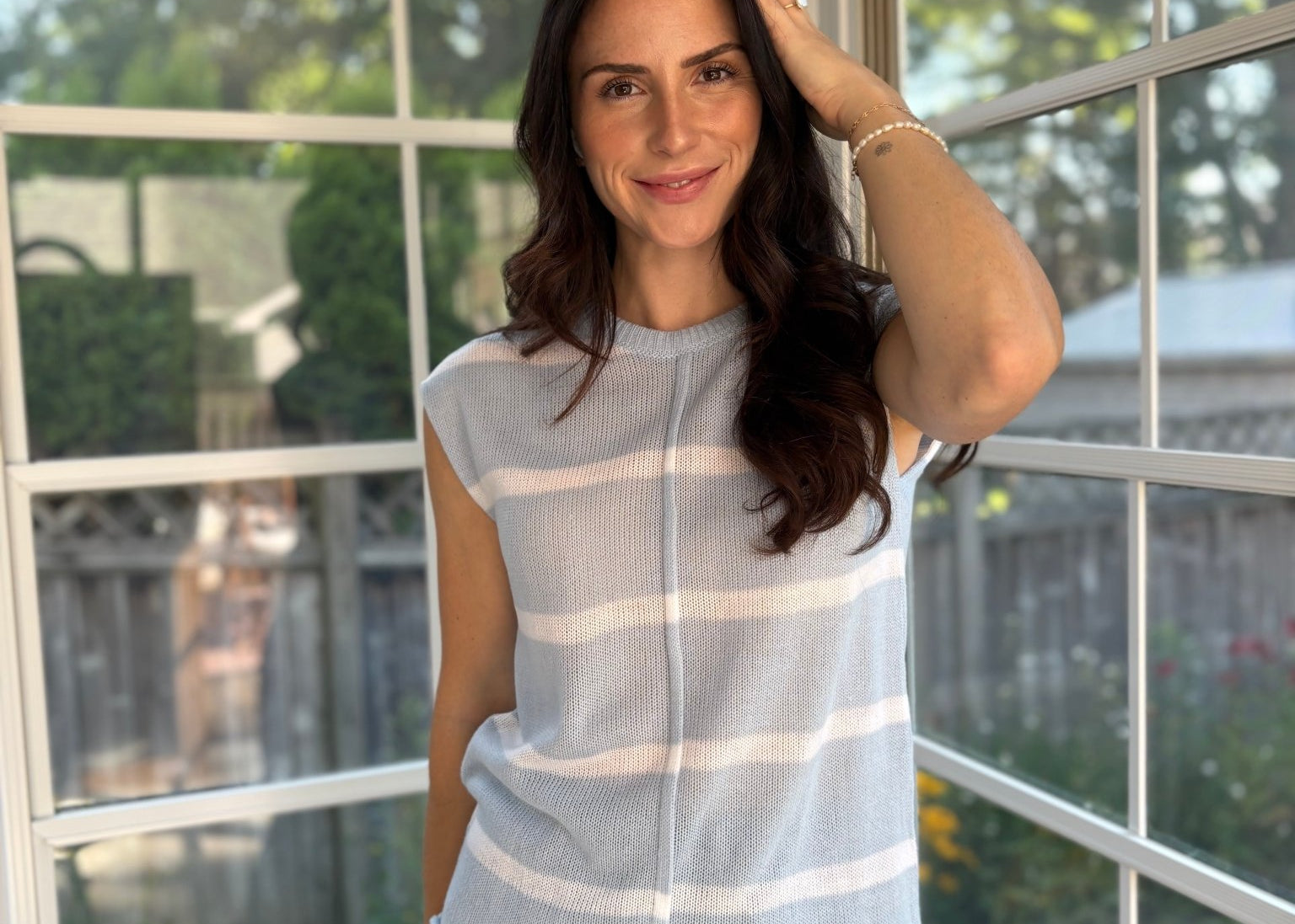 Garrick Cap Sleeve Woven Top - Love and Lee Apparel