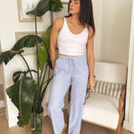 Veronica Gauze Pants in Blue - Love and Lee Apparel